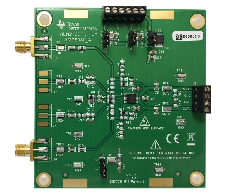 Texas Instruments ALM2402FQ1EVM Evaluierungsmodul